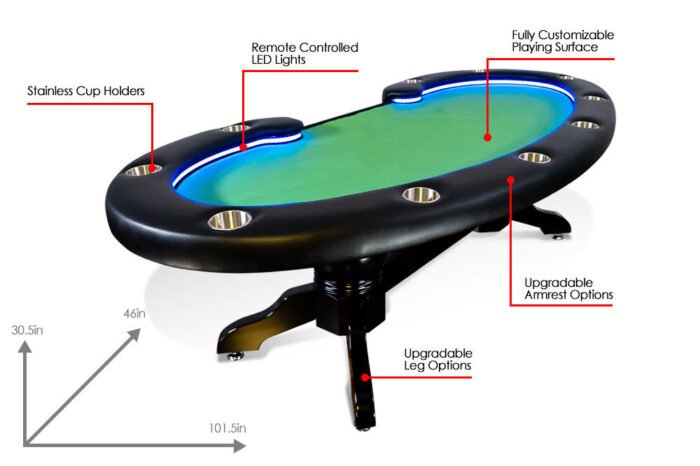 Lumen HD Lighted Poker Table - Image 2
