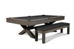 Nixon CrissyCross 8' Slate Pool Table in Charcoal Finish - Image 4