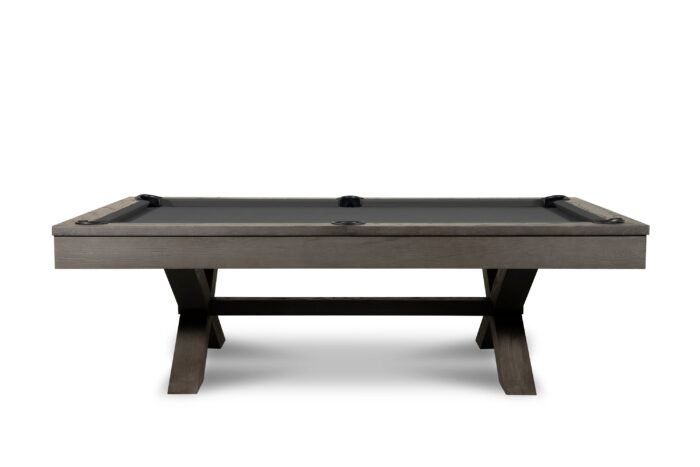Nixon CrissyCross 8' Slate Pool Table in Charcoal Finish - Image 2