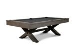 Nixon CrissyCross 8' Slate Pool Table in Charcoal Finish
