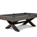 Nixon CrissyCross 8' Slate Pool Table in Charcoal Finish