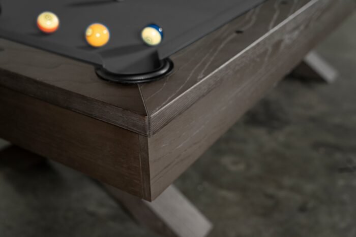 Nixon CrissyCross 8' Slate Pool Table in Charcoal Finish - Image 10
