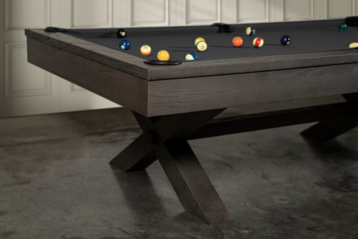 Nixon CrissyCross 8' Slate Pool Table in Charcoal Finish - Image 11