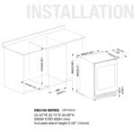 48" Ultimate Under Bench Wine Fridge and Bar Refrigerator Combo with 3 Temp. Zones - Image 9