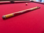 Jacoby Bocote with Raspberry Stained Birdseye Maple and Unique Inlay Cue Stick - 18.6oz - Image 3