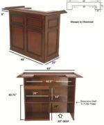 RAM Game Room 60" Bar - English Tudor - Image 9