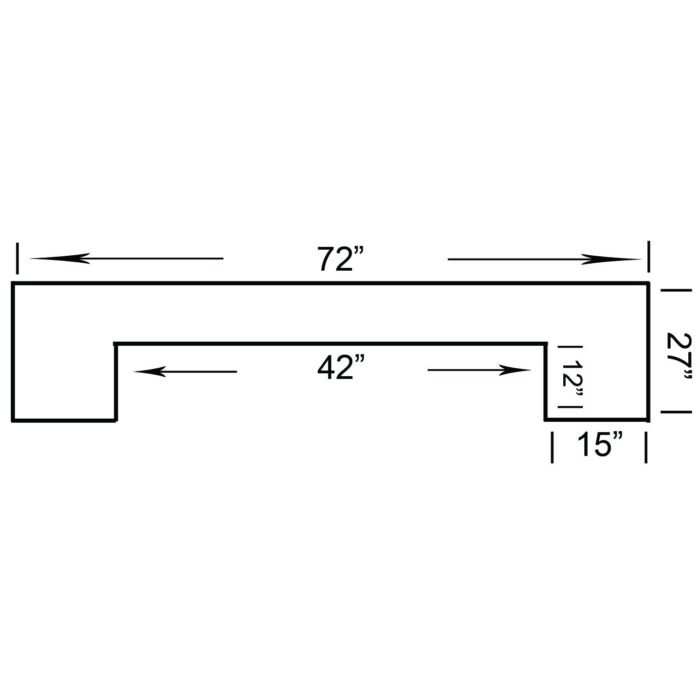 RAM Game Room 72" Bar - Chestnut - Image 9