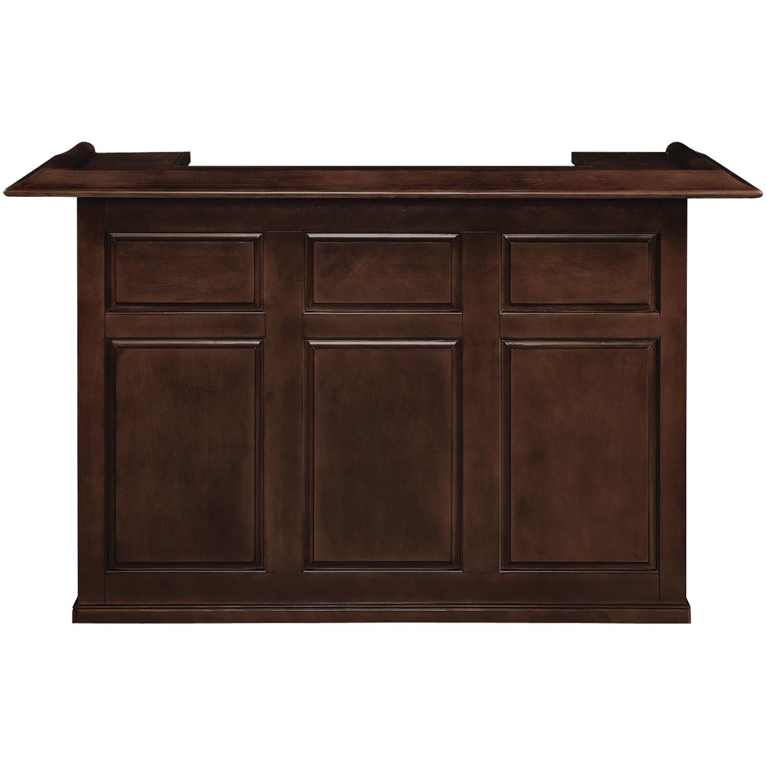 DBAR72-CAP-FRONTRGB RAM Game Room 72" Bar - Cappuccino - Image 1