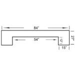 RAM Game Room 84" Bar - Black - Image 5
