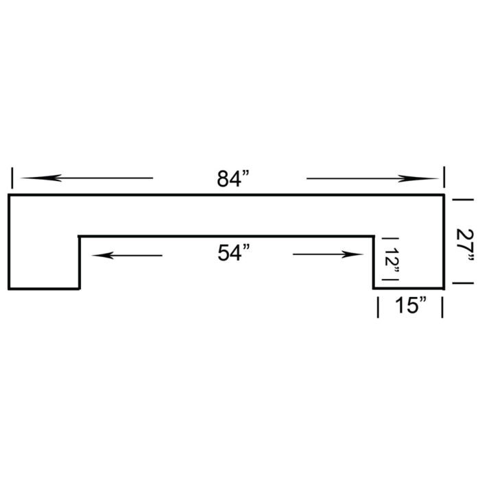 RAM Game Room 84" Bar - Black - Image 5