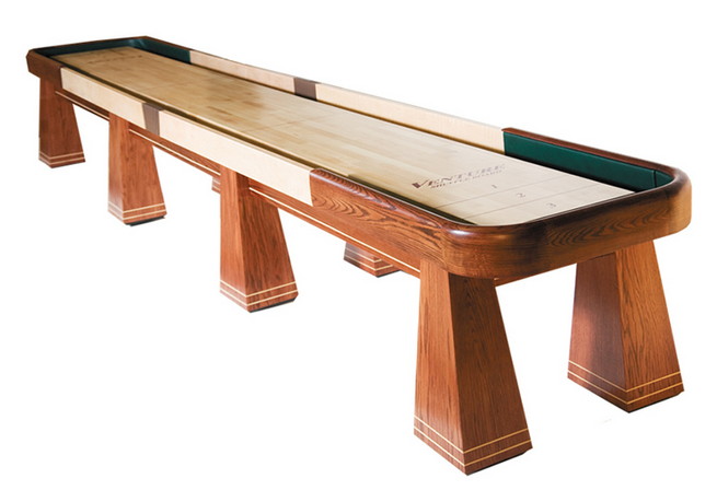 D_e1_sb_0b7840cb-e1d9-40da-b05e-235a2a4eb190 Venture Saratoga 9' Shuffleboard Table - Image 1