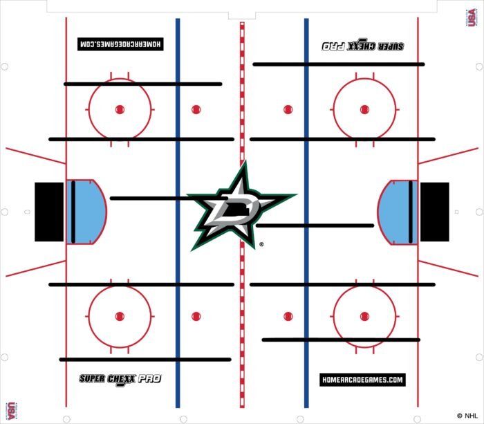 Dallas Stars NHL Super Chexx Pro Bubble Hockey - Image 3