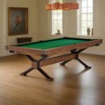 Brunswick Dameron 8ft American Pool Table with Drop Pocket - Nutmeg
