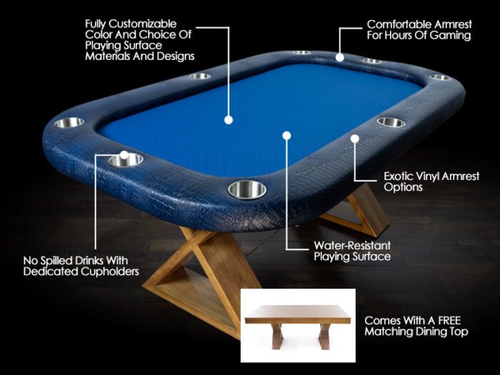 Helmsley Poker & Dining Game Table - Image 9
