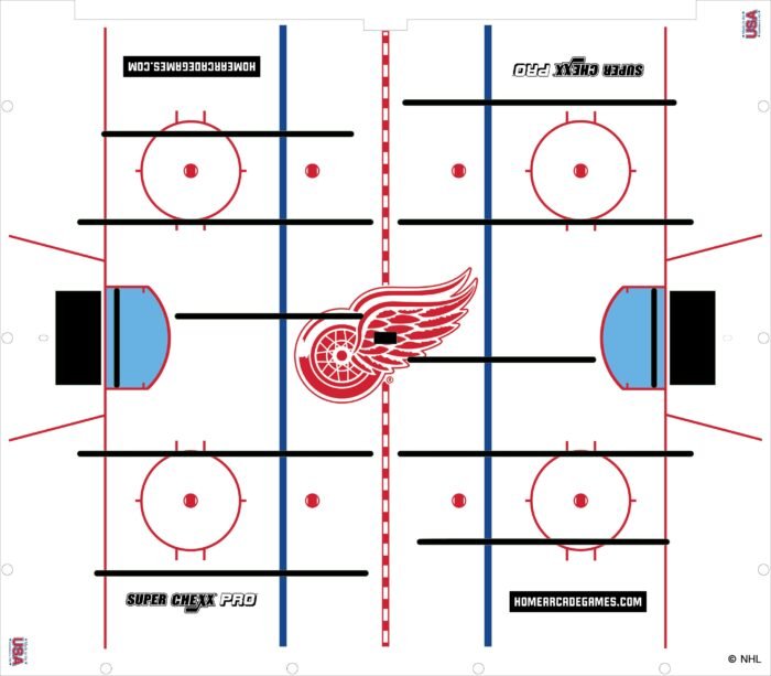 Detroit Red Wings NHL Super Chexx Pro Bubble Hockey - Image 3