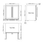 30-inch Combination Beer and Wine Cooler with Low-E Glass Door - Image 12