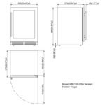 24-Inch Under-Counter Dual Zone Wine Cooler with Low-E Glass Door - Image 9