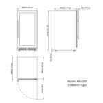 47" High Wine & Beverage Refrigerator Combo with Triple Temp. Zones - Image 10