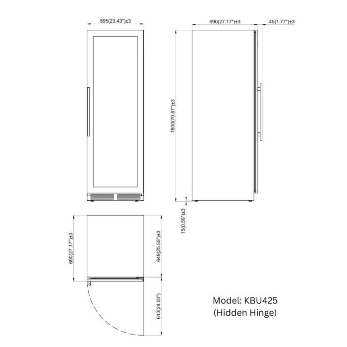 Ultimate Wine & Beverage Upright Refrigerator Combo with Low-E Glass Door - Image 12