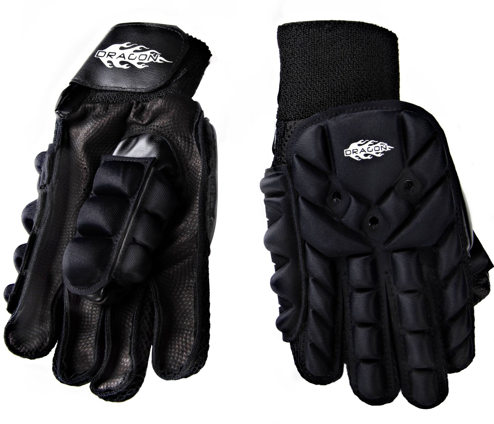 DragonFPGlovescopy Dragon Black Full Protection Gloves - Image 1
