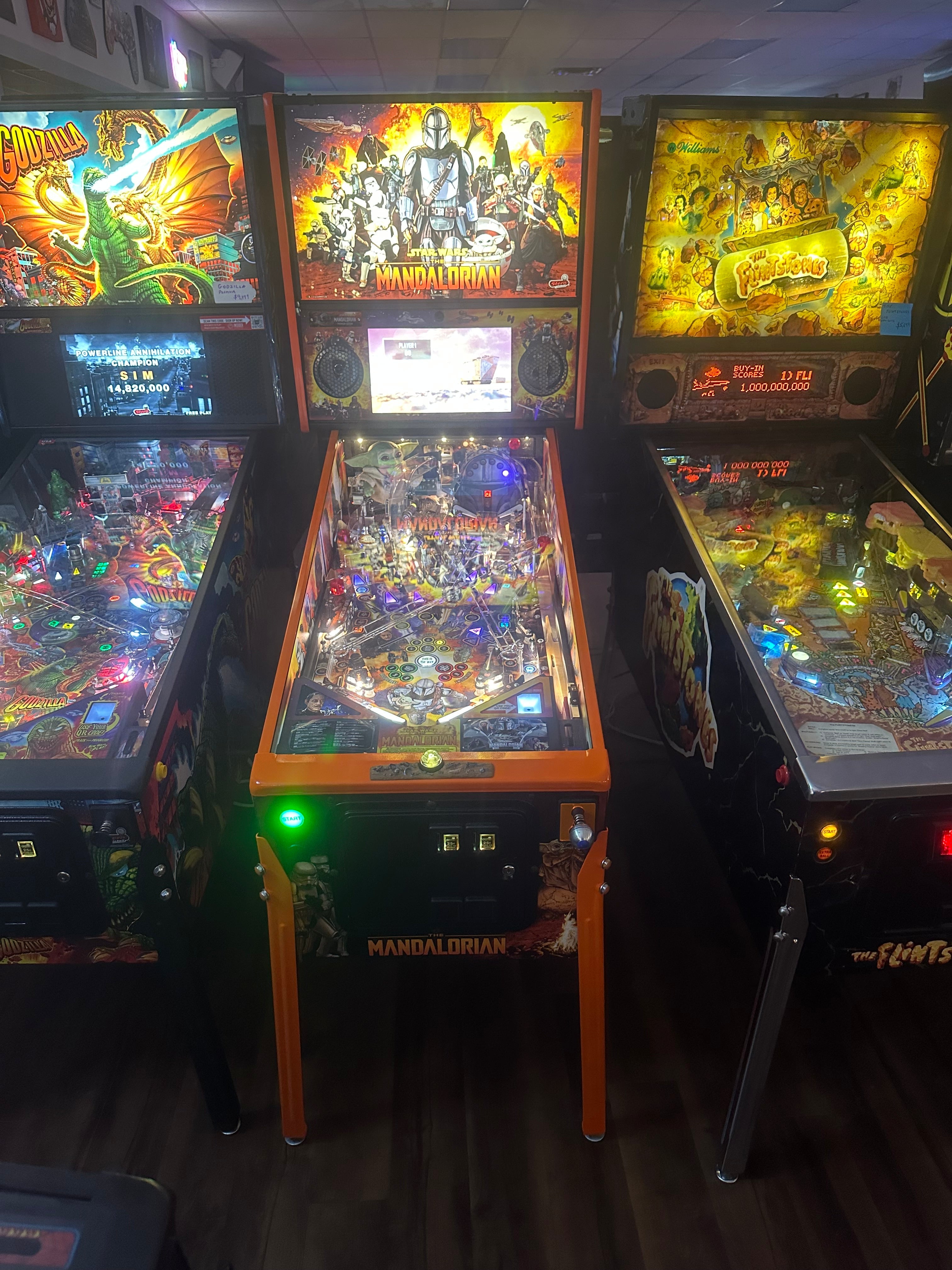 E01DE209-D8B6-41F6-A1A1-9F2AFCF521E4 Stern Pinball LOADED The Mandalorian Premium Pinball Machine - Image 1