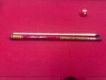 Jacoby Bocote with Raspberry Stained Birdseye Maple and Unique Inlay Cue Stick - 18.6oz - Image 4