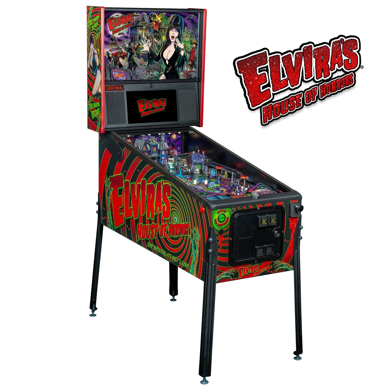 Elvira_sHouseofHorrorssternpinball Elvira's House of Horrors Pinball - Image 1