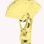 BRIDGE HAND 4-1/2" Trophy Figure