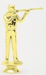 F1692 Civilian Rifle Shooter Male, Gold - 3 1/4" Trophy Figure - Image 1