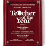 FLOATING ACRYLIC PLAQUE ROSEWOOD FINISH ACRYLIC PLATE 8" X 10"