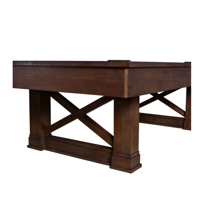 American Heritage Billiards Farmhouse 8' Slate Pool Table in Cappuccino - Image 2