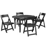 RAM Game Room 48" Folding Game Table - Black - Image 2