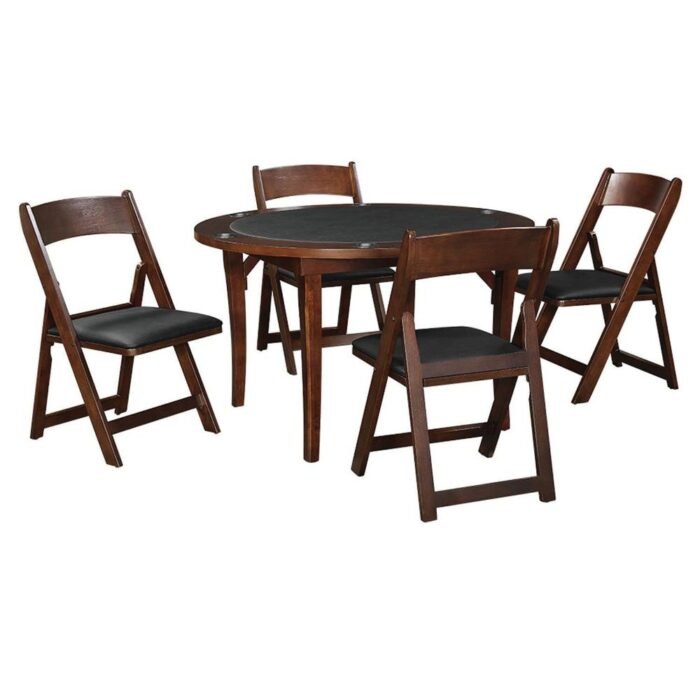 RAM Game Room 48" FOLDING GAME TABLE x 4  Folding Game Chairs - Image 2
