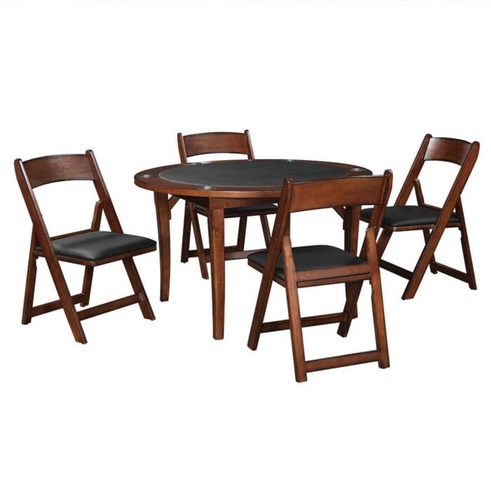 RAM Game Room 48" FOLDING GAME TABLE x 4  Folding Game Chairs - Image 3