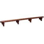 RAM Game Room 84" Dry Bar Foot Rail - Chestnut
