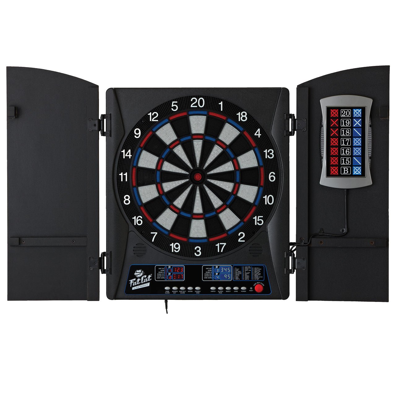 Fat_Cat_42_1053_Mercury_Electronic_Dartboard_Cabinet_Open__45143.1490812212.1280.1280 Fat Cat Mercury Electronic Dartboard - Image 1