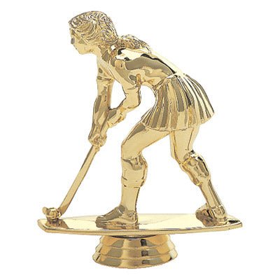 Field_Hockey_Figure_Female_Gold_-_5_prod_16129_l_584-G Field Hockey Figure, Female, Gold - 5" - Image 1