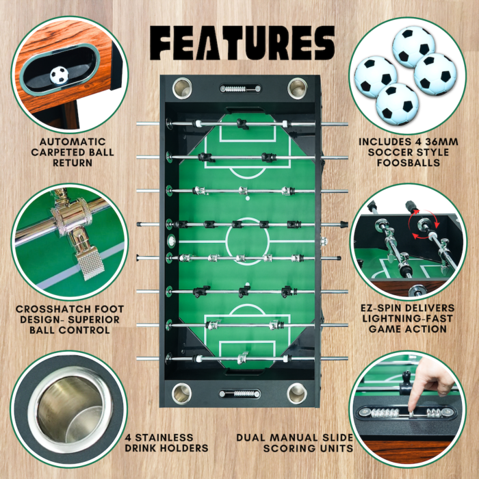 Freetime Fun The Avenger 56" Foosball Table - Image 6