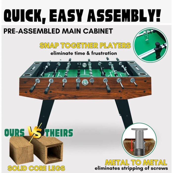 Freetime Fun Avenger Foosball Table – True Roll - Image 5