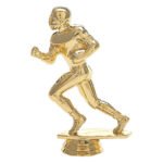Football Runner Figure, Gold - 5"