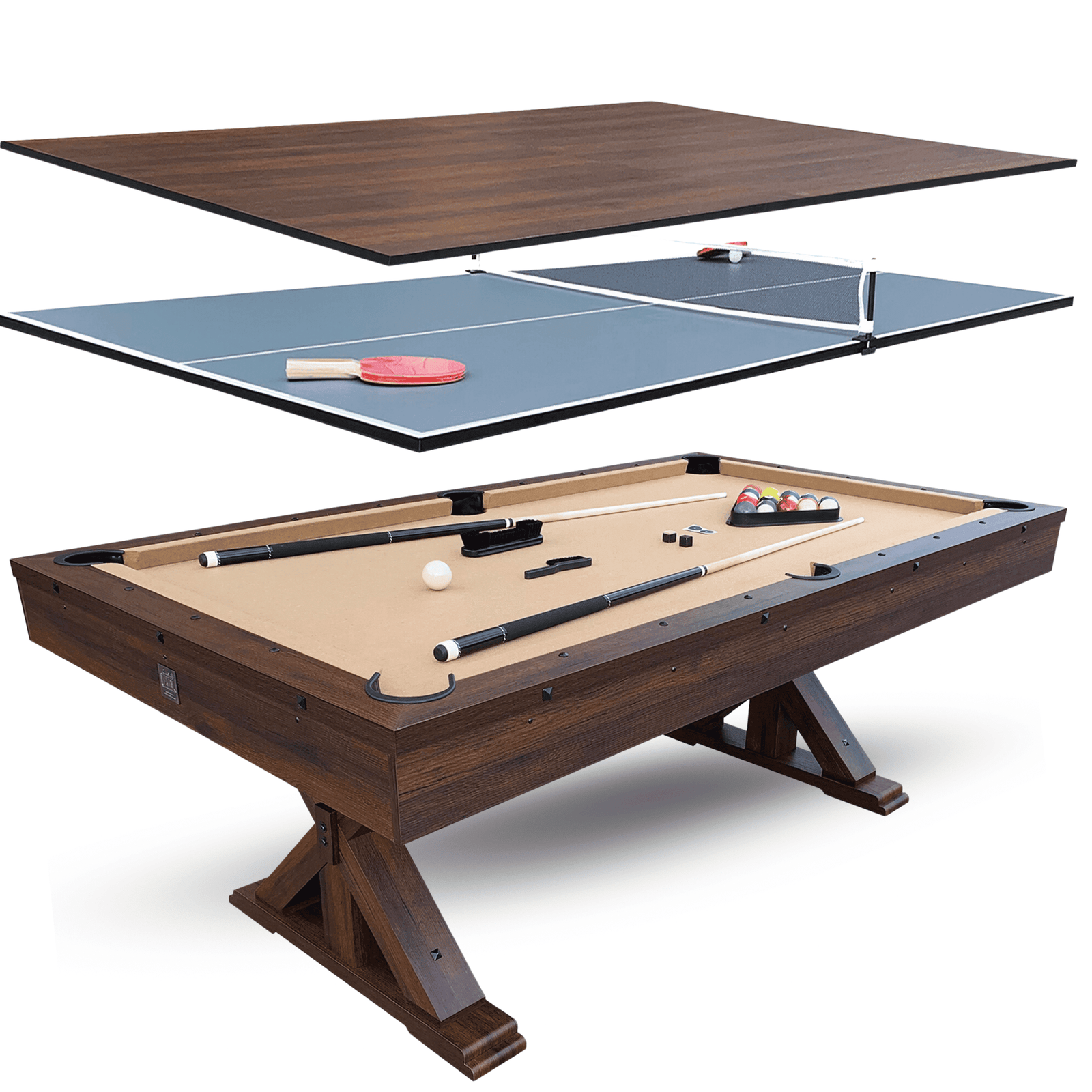 Freetime-Fun-Espresso-7ft-3-in-1-Multi-Game-Pool-Table-with-Dining-and-Table-Tennis-Tops-RB4050A_711aebe4-87e9-46f1-9ffe-1ec4f1075a95.b60bbe19abd107b692e3da7f495777b4 Espresso 7Ft 3 in 1 Multi Game Pool Table with Dining and Table Tennis Tops - RB4050A - Image 1