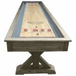 Playcraft Brazos River 12' Pro-Style Shuffleboard Table in Weathered Gray - Image 3