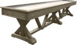 Playcraft Brazos River 12' Pro-Style Shuffleboard Table in Weathered Gray - Image 4