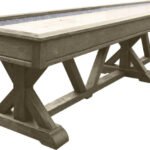 Playcraft Brazos River 14' Pro-Style Shuffleboard Table in Weathered Gray