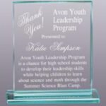 Jade Glass Rectangle Award