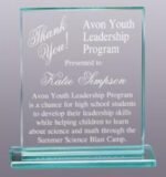 Jade Glass Rectangle Award
