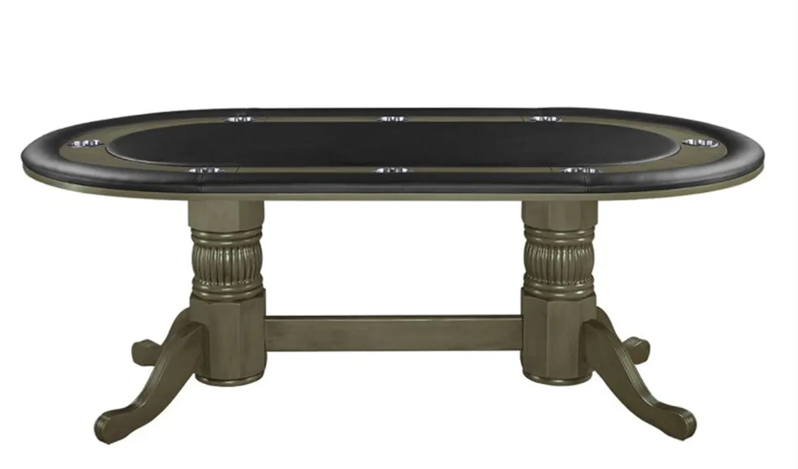 GMTBL84_Slate-1 RAM Game Room GTBL84 SL 84" Texas Hold’em Poker Table - Image 1