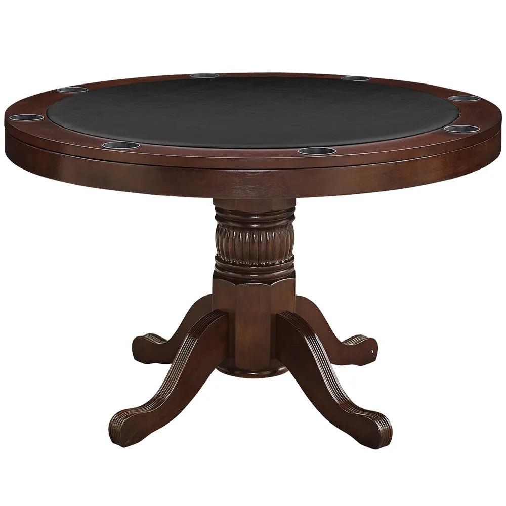 RAM Game Room GTBL48 CAP padded vinyl poker table playing surface with cup holders detail