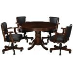 RAM Game Room 48" 2 IN 1 GAME TABLE x 4 SWIVEL GAME CHAIRS - Image 7