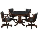RAM Game Room 48" 2 IN 1 GAME TABLE x 4 SWIVEL GAME CHAIRS - Image 8